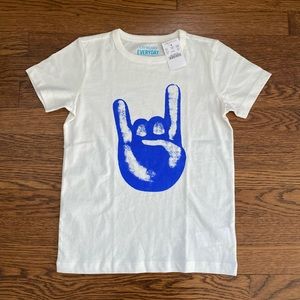 NEW! J. Crew Crewcuts “rock on” t-shirt. Size 6/7